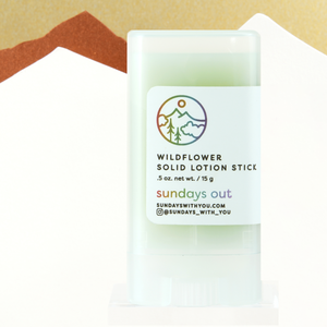 Wildflower Solid Lotion Stick - Ultralight Hiking Moisturizer