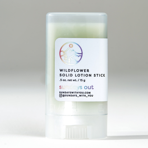 Wildflower Solid Lotion Stick - Ultralight Hiking Moisturizer
