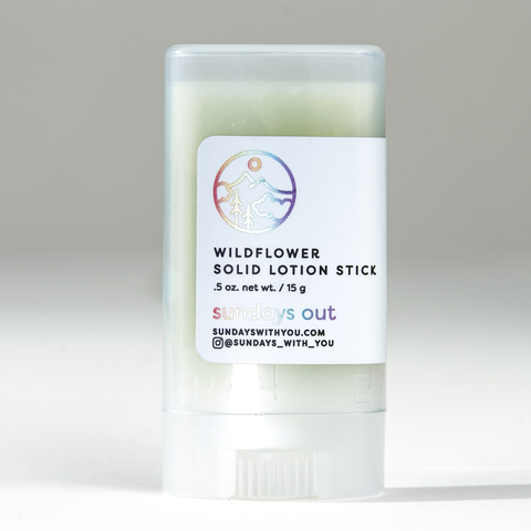 Wildflower Solid Lotion Stick - Ultralight Hiking Moisturizer