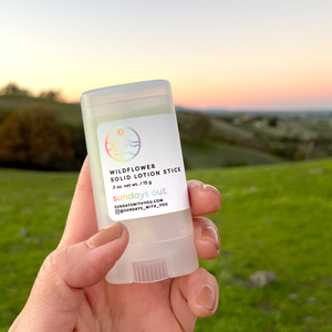 Wildflower Solid Lotion Stick - Ultralight Hiking Moisturizer