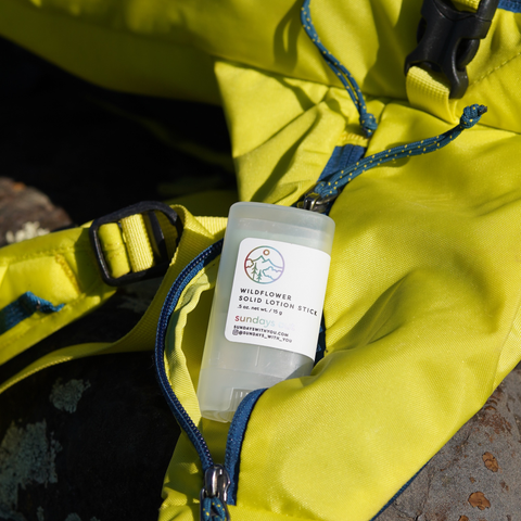 Wildflower Solid Lotion Stick - Ultralight Hiking Moisturizer